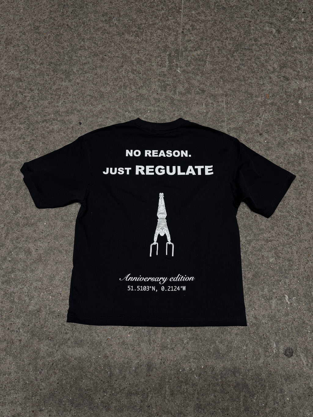 RGLT anniversary edition 'OG tee' BLACK