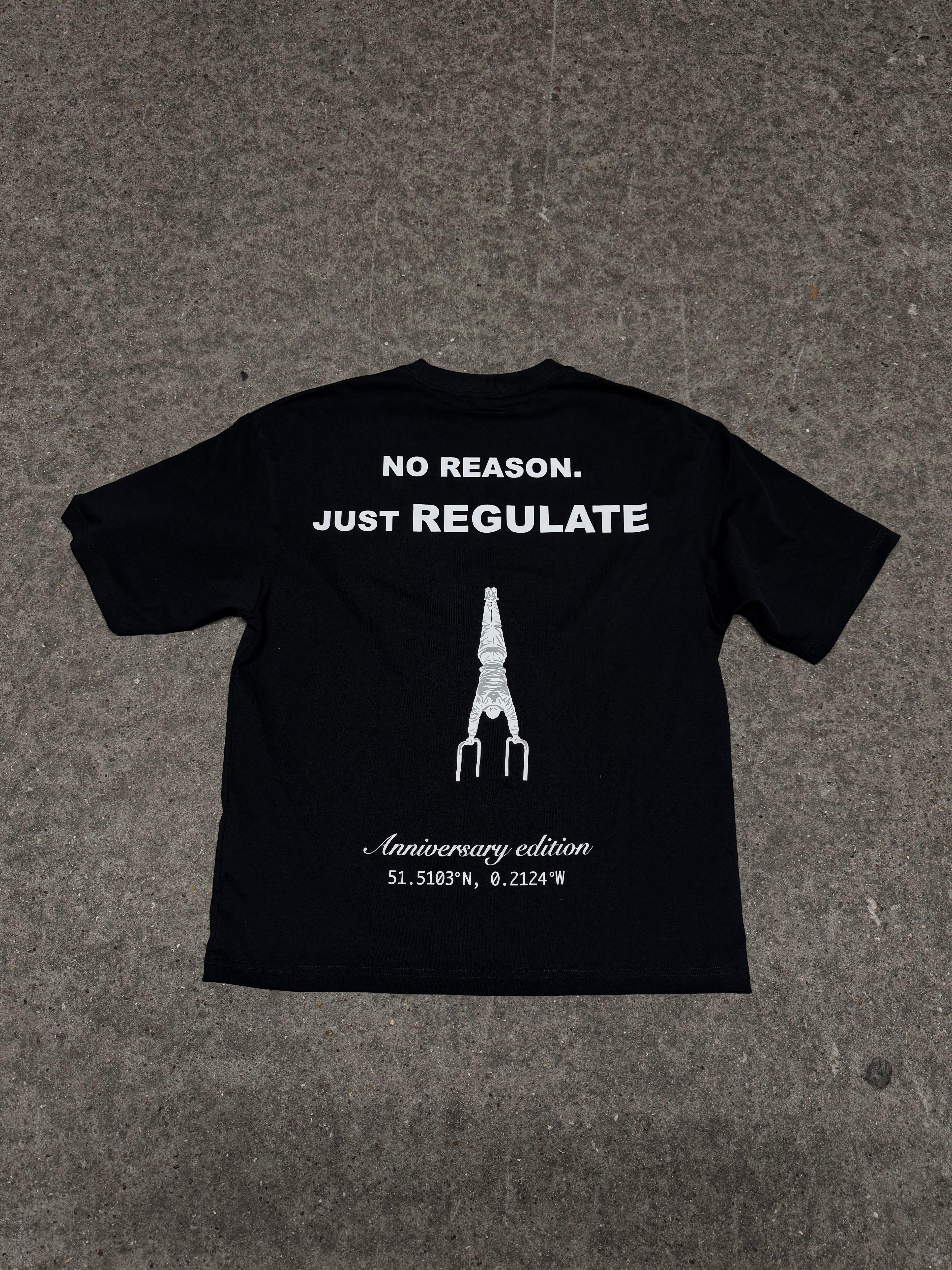 RGLT anniversary edition 'OG tee' BLACK